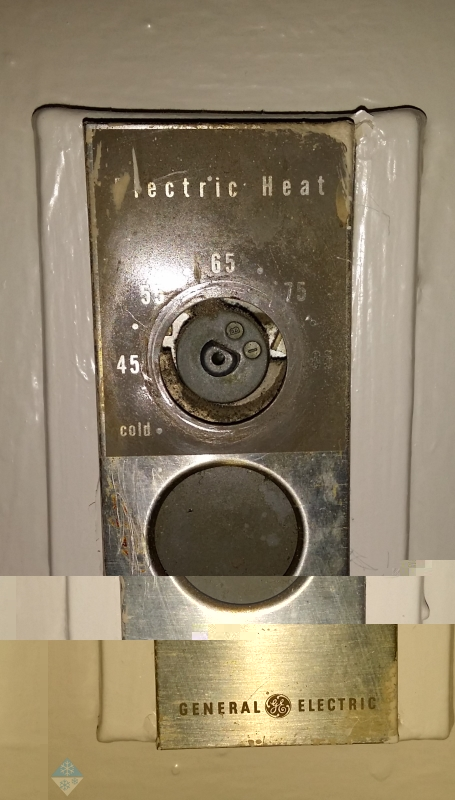 olld thermostat, replacing thermostat, tstat, general electric, hvac repairs, Hi Tech Central Air Conditioning NYC, Queens hvac, thermostat repairs, installating thermostats